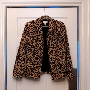 Chico's Leopard Print Jacket Size 0